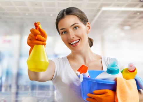 Professional cleaning machine in use during upholstery or carpet care