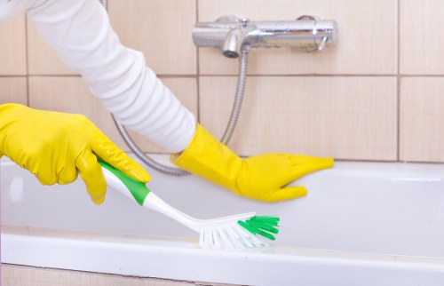 Stain removal process during upholstery cleaning in Croydon
